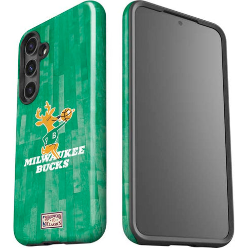 NBA Milwaukee Bucks Hardwood Classics Galaxy S24 Impact Case